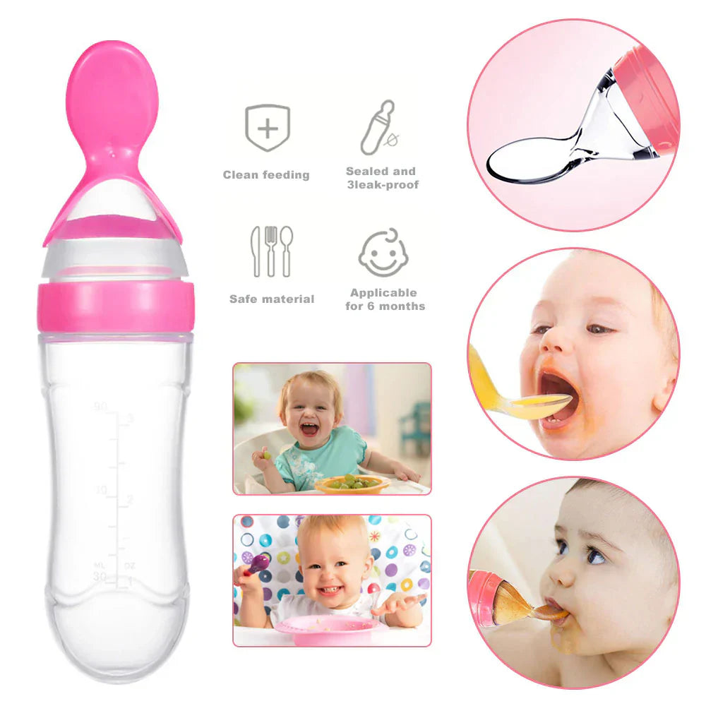 Silicone Baby Spoon Feeder (random Color)