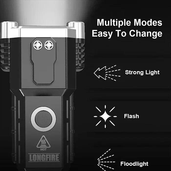 Multifunctional 8 in 1 Portable Bright Torch