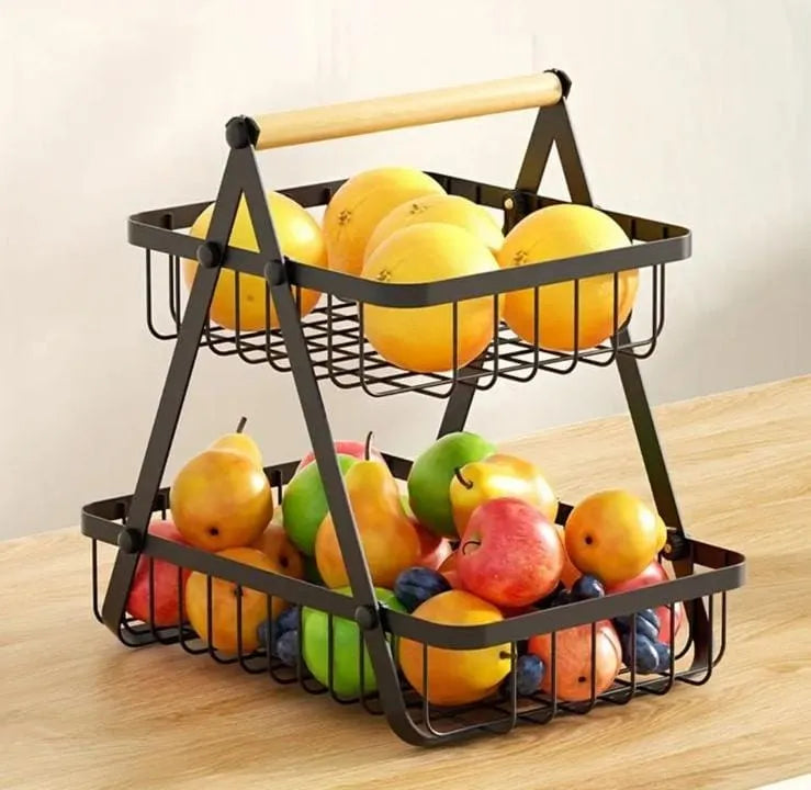 Fruit Vegetable Storage Basket Stand For Kitchen