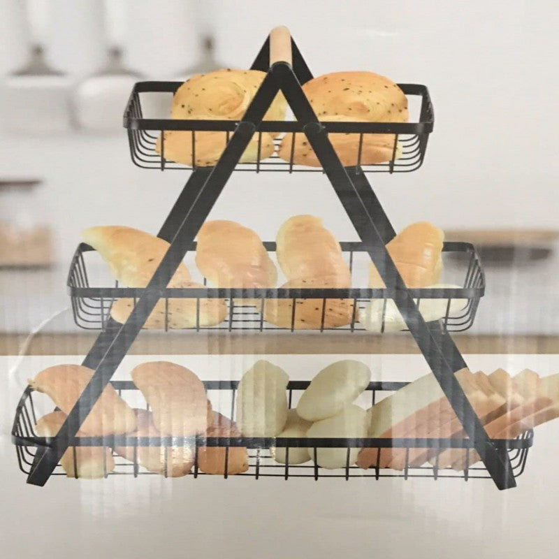 Fruit Vegetable Storage Basket Stand For Kitchen