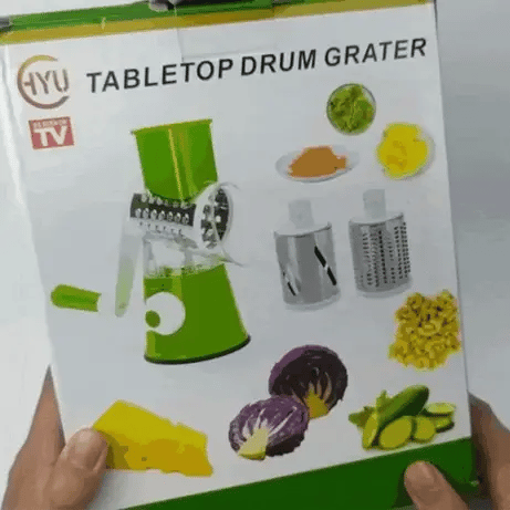 Table Top Drum Grater Cutter Vegetable Drums with Box