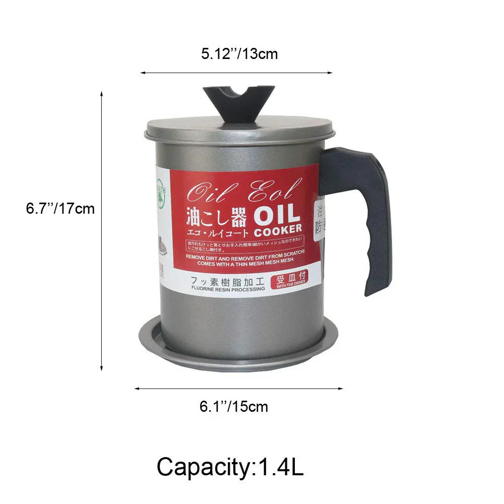 Stainless Steel Oil Filter & Strainer Pot