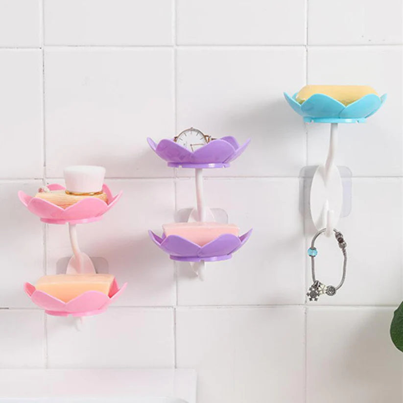 Lotus Soap Holder – Wall-Mounted & Self-Draining