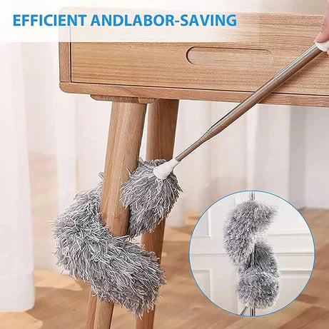 Stainless Flexible Duster For Fan Cleaning Mop With Extendable Long Rod