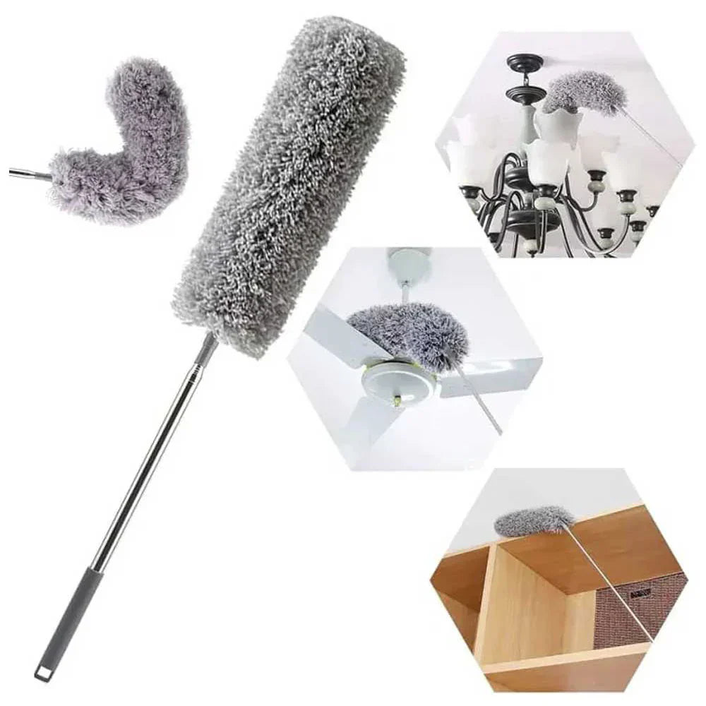 Stainless Flexible Duster For Fan Cleaning Mop With Extendable Long Rod