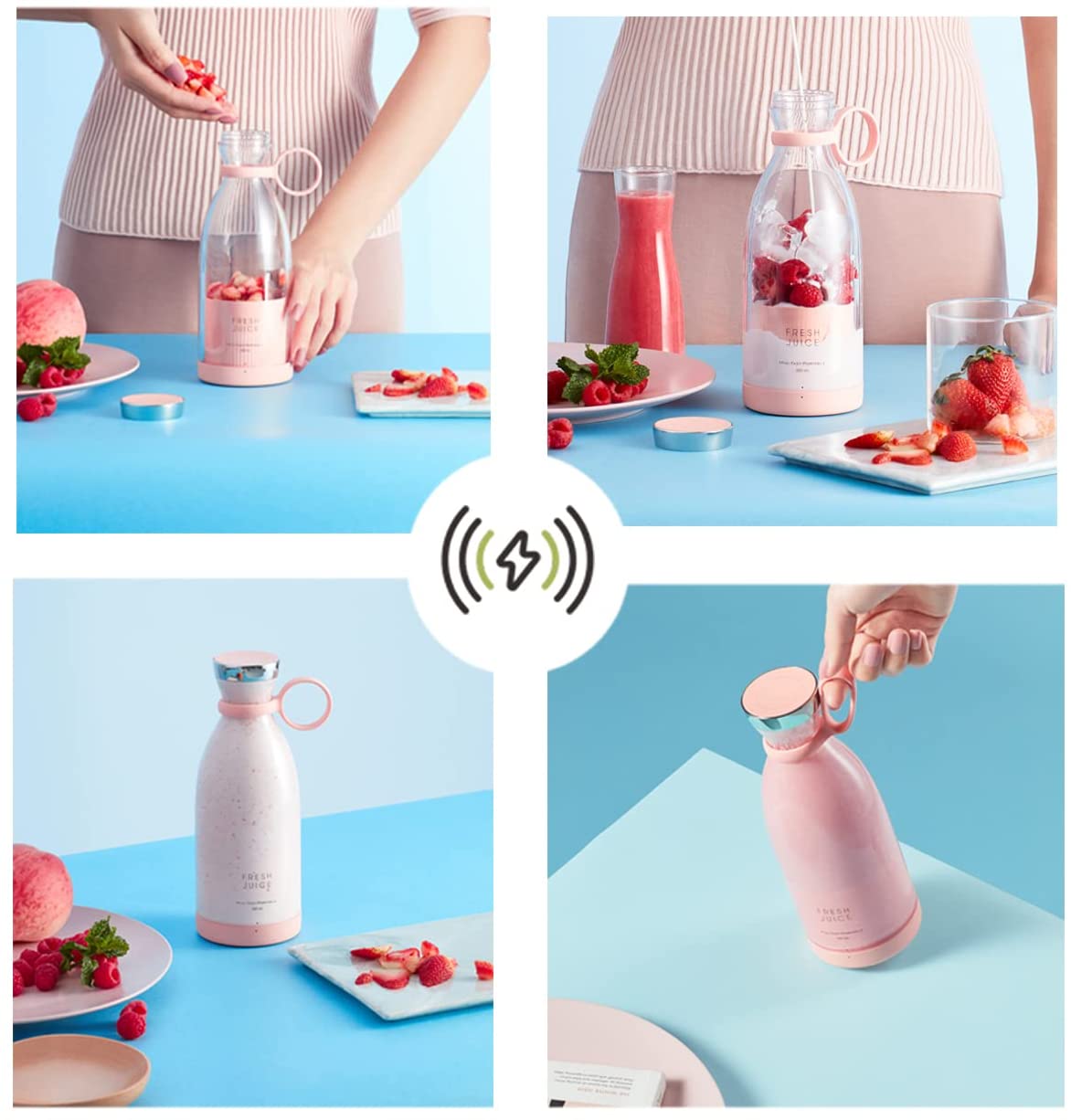 Make Milkshakes like a Boss with Portable Electric Juicer Blender.