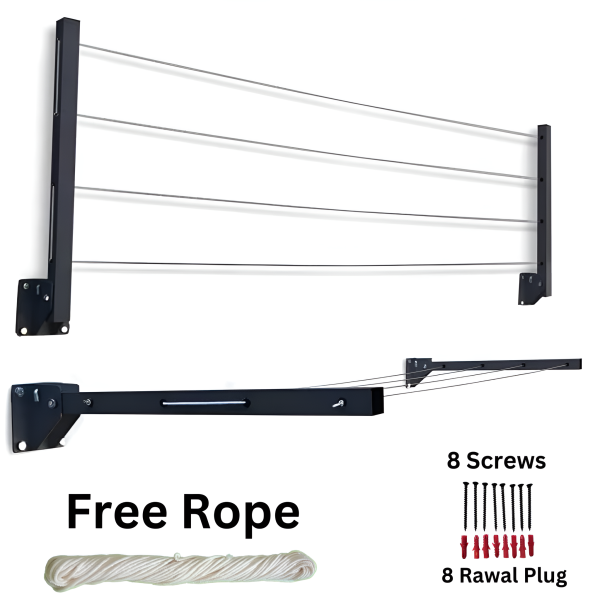 Cloth Drying Stand (24 Inches) with Free Rope