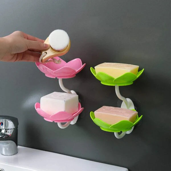 Lotus Soap Holder – Wall-Mounted & Self-Draining