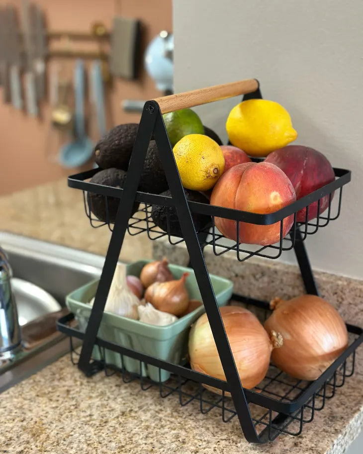 Fruit Vegetable Storage Basket Stand For Kitchen