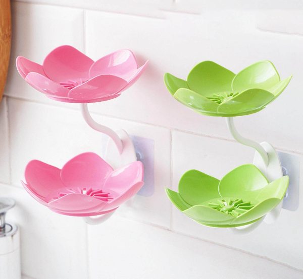 Lotus Soap Holder – Wall-Mounted & Self-Draining